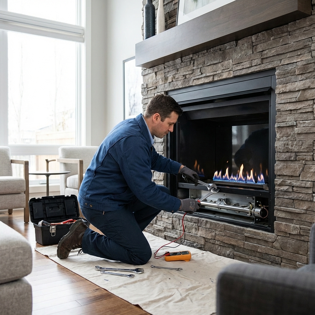 Fireplace repair service in Claremont