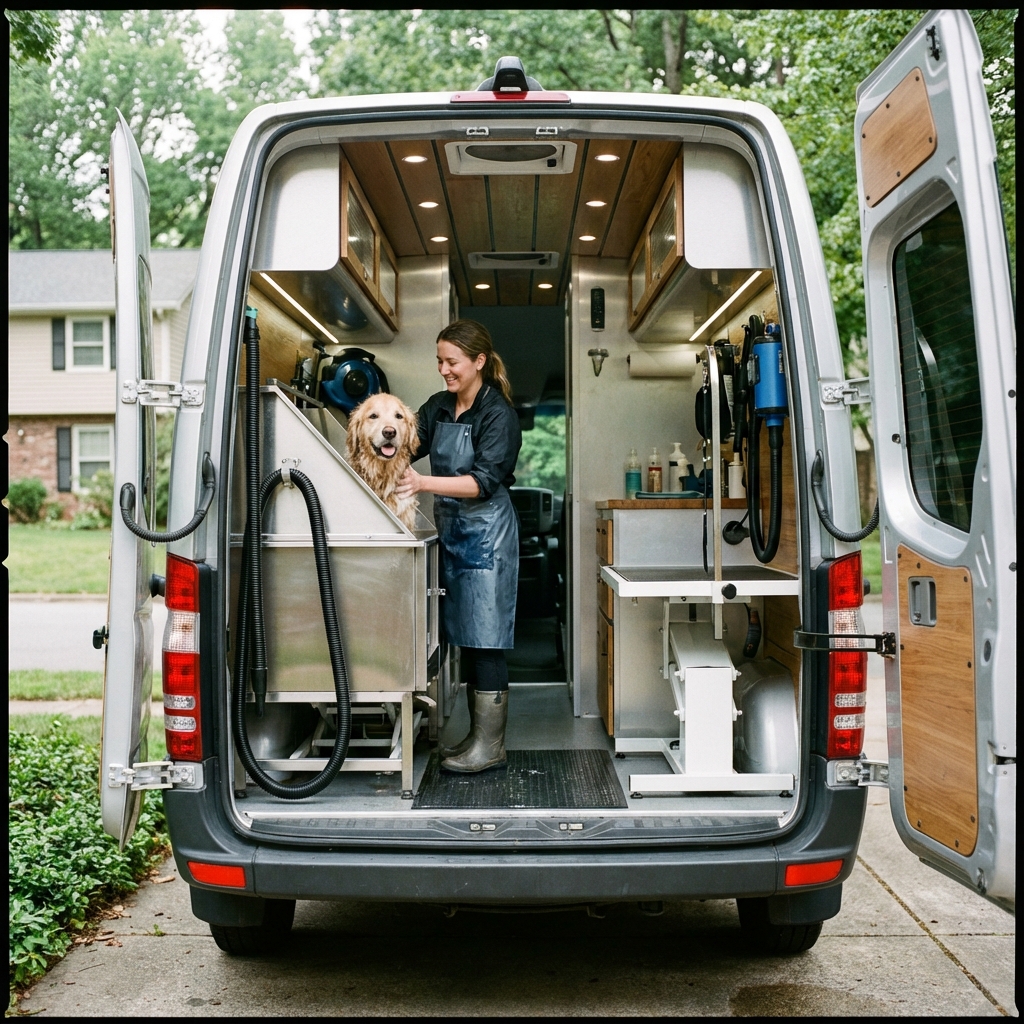 Mobile pet grooming